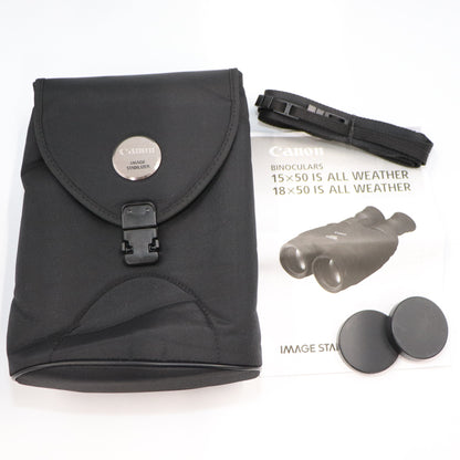 [中古(B)] [倍率18倍]Canon IS ALL WEATHER BINOCULARS 18×50 防振双眼鏡 canon-binoculars-1850  [良い]