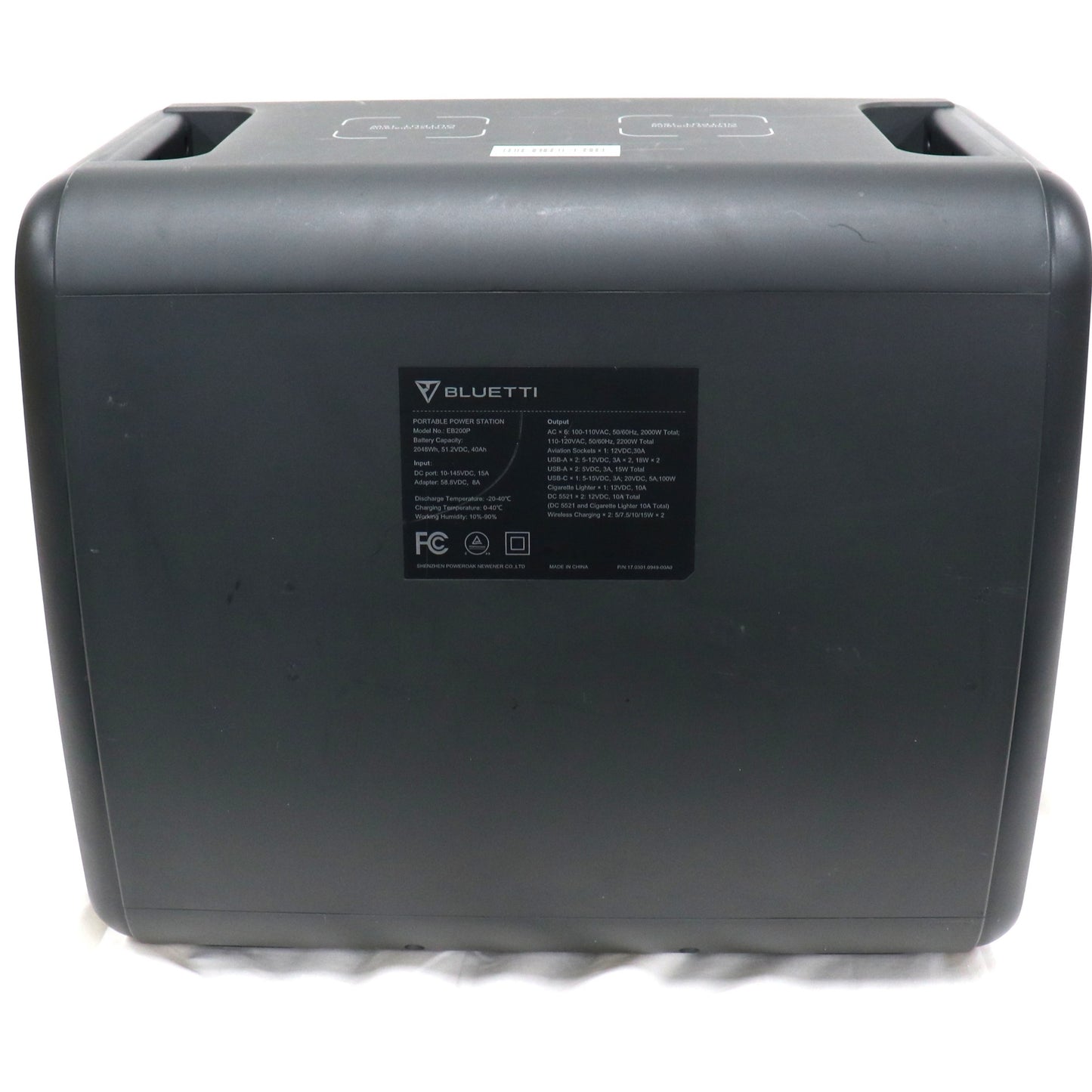 BLUETTI(ブルーティ) ポータブル電源 EB200P（2048Wh）　bluetti-eb200p   整備済みアウトレット品 [良い(B)]