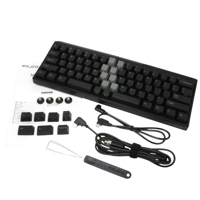 [中古(B)] Majestouch Xacro M10SP 英語 US ASCII・マクロ対応・左右分割型キーボード fkbxs72m-eb ブラウン [良い]