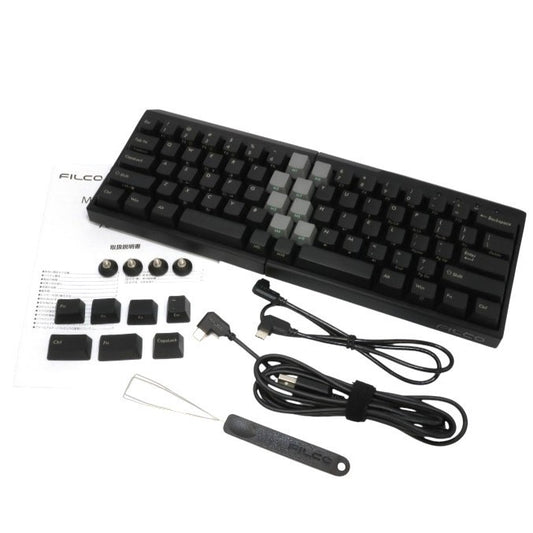 [中古(B)] Majestouch Xacro M10SP 英語 US ASCII・マクロ対応・左右分割型キーボード fkbxs72m-eb ブラウン [良い]