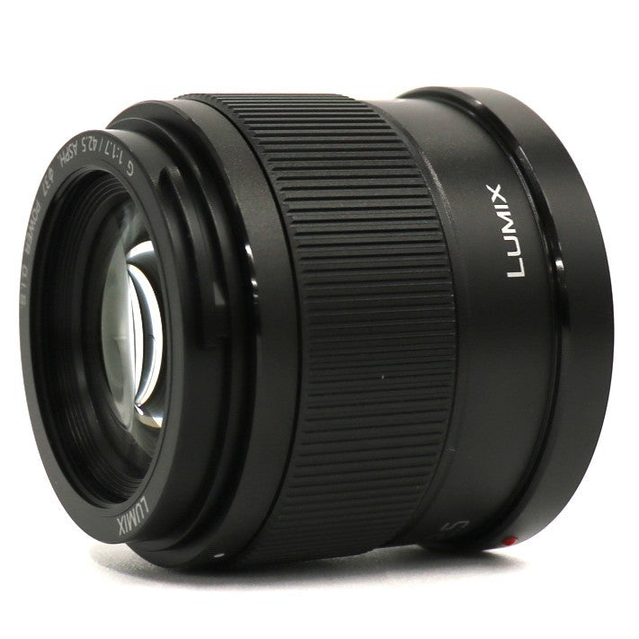パナソニック LUMIX G 42.5mm/F1.7 ASPH./POWER O.I.S. H-HS043-K 単焦点レンズ ブラック h-hs043-k   整備済みアウトレット品 [中古(C)]
