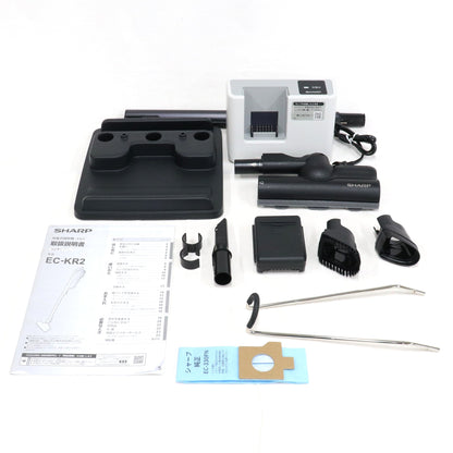 シャープ RACTIVE Air EC-KR2 コードレススティック 紙パック式掃除機 ec-kr2b   整備済みアウトレット品 [良い(B)]