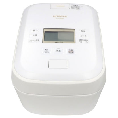 [中古(B)] [5.5合炊き] 日立 ふっくら御膳 RZ-V100GM 圧力＆スチームIHジャー炊飯器 沸騰鉄釜 rz-v100gm-w フロストホワイト [良い]