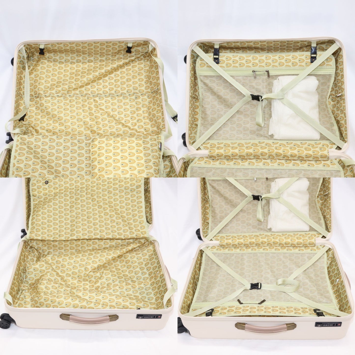 [5-8泊向けサイズ]ブルーノ MILESTO UTILITY 75L ハードキャリーケース スーツケース mls-657-sbe  サンドベージュ 整備済みアウトレット品 [中古(C)]