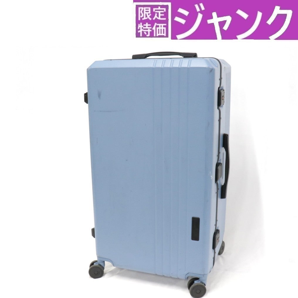 [ジャンク] [8-10泊向けサイズ]LEGEND WALKER 5114 チャレンジャー 91L ハードスーツケース 5114-70-bl アーバンブルー[難あり(D)]