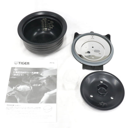 [中古(B)] [5.5合炊き]タイガー魔法瓶 土鍋ご泡火炊き JRX-S100 土鍋圧力IH式 炊飯器　jrx-s100-ws ミストホワイト [良い]