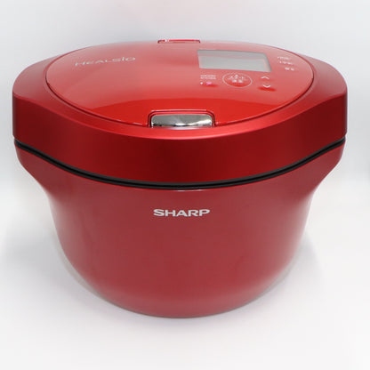[中古(B)] SHARP 水なし自動調理鍋 HEALSiO ヘルシオ ホットクック 2.4Lタイプ レッド系 KN-HW24G-R