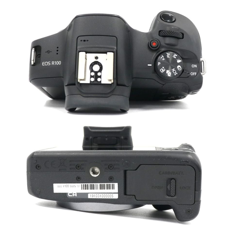 Canon EOS R100 ボディ ミラーレス一眼 eos-r100-body-bl ブラック ジャンク品 [難あり(D)]