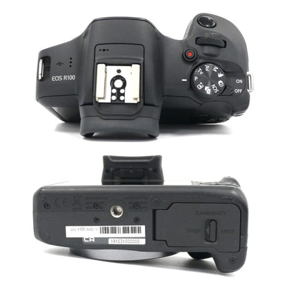 Canon EOS R100 ボディ ミラーレス一眼 eos-r100-body-bl ブラック ジャンク品 [難あり(D)]
