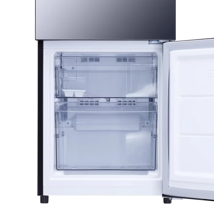 【特殊配送】[121L][一人暮らし向け][右開き]ツインバード HR-GJ12B 冷凍冷蔵庫 ブラック　hr-gj12b  ブラック 整備済みアウトレット品 [中古(C)]