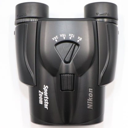 [倍率8~24倍] ニコン Sportstar Zoom 8-24x25 双眼鏡 ブラック　sportstar-zoom-bk   整備済みアウトレット品 [良い(B)]