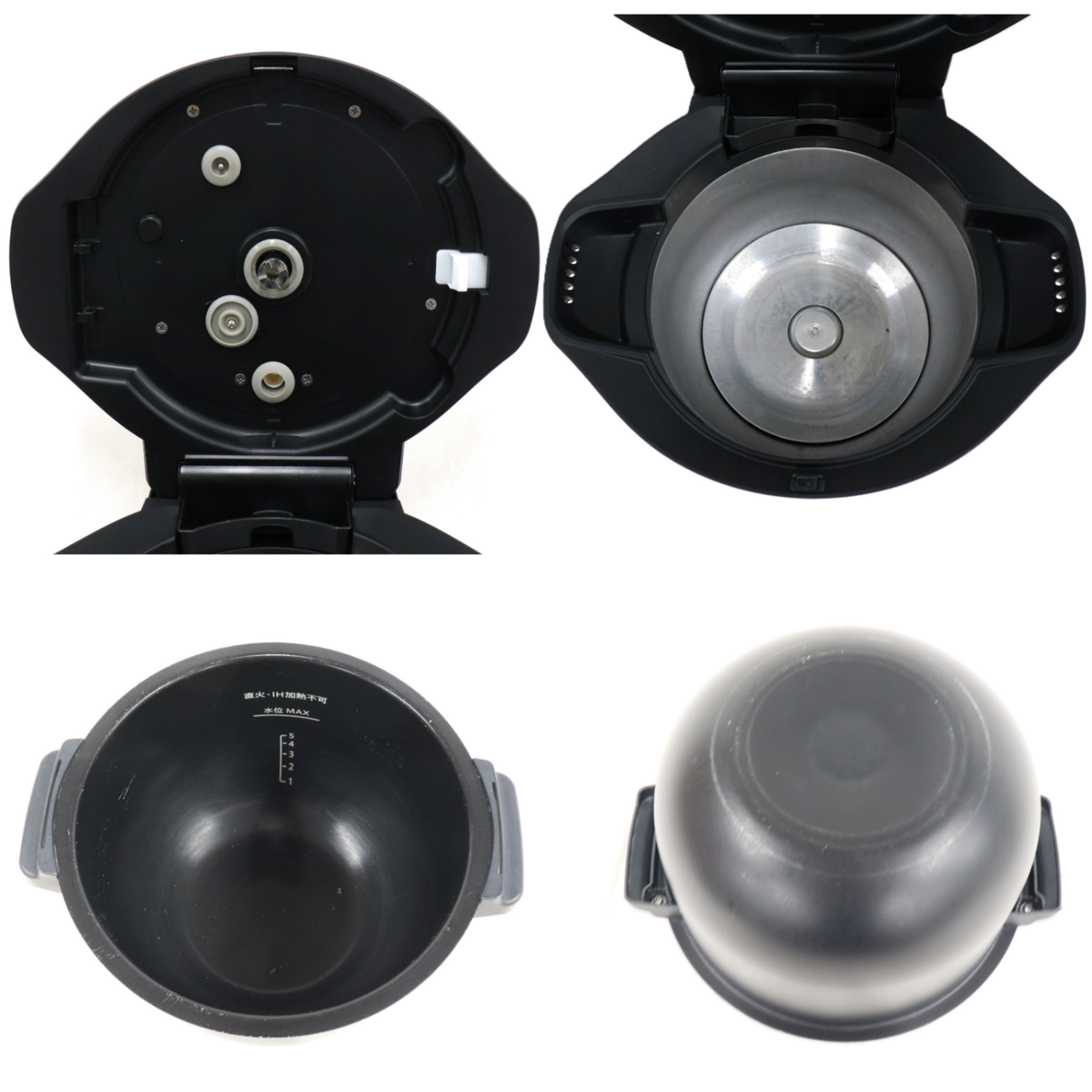 シャープ ヘルシオ ホットクック KN-HW24G 2〜6人用 2.4L容量　kn-hw24g-w  ホワイト 整備済みアウトレット品 [中古(C)]