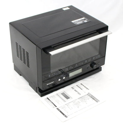 [中古(B)] [18L]シャープ PLAINLY RE-WF183 オーブンレンジ　re-wf183-b ブラック [良い]