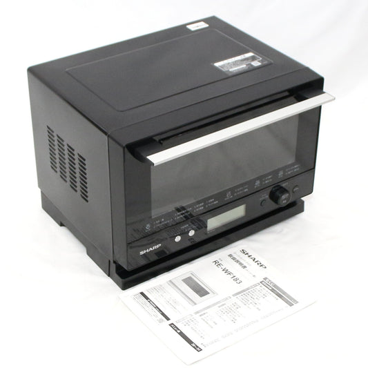 [中古(B)] [18L]シャープ PLAINLY RE-WF183 オーブンレンジ　re-wf183-b ブラック [良い]