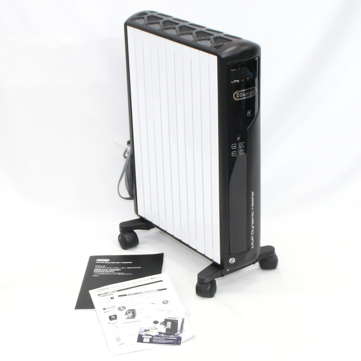 [中古(C)] [2020年発売モデル] デロンギ マルチダイナミックヒーター Wi-Fiモデル MDHAA15WIFI-BK 1500W ピュアホワイト+マットブラック (暖房目安 10~13畳)　mdhaa15wifi-bk mdhaa15wifi-bk　[可]