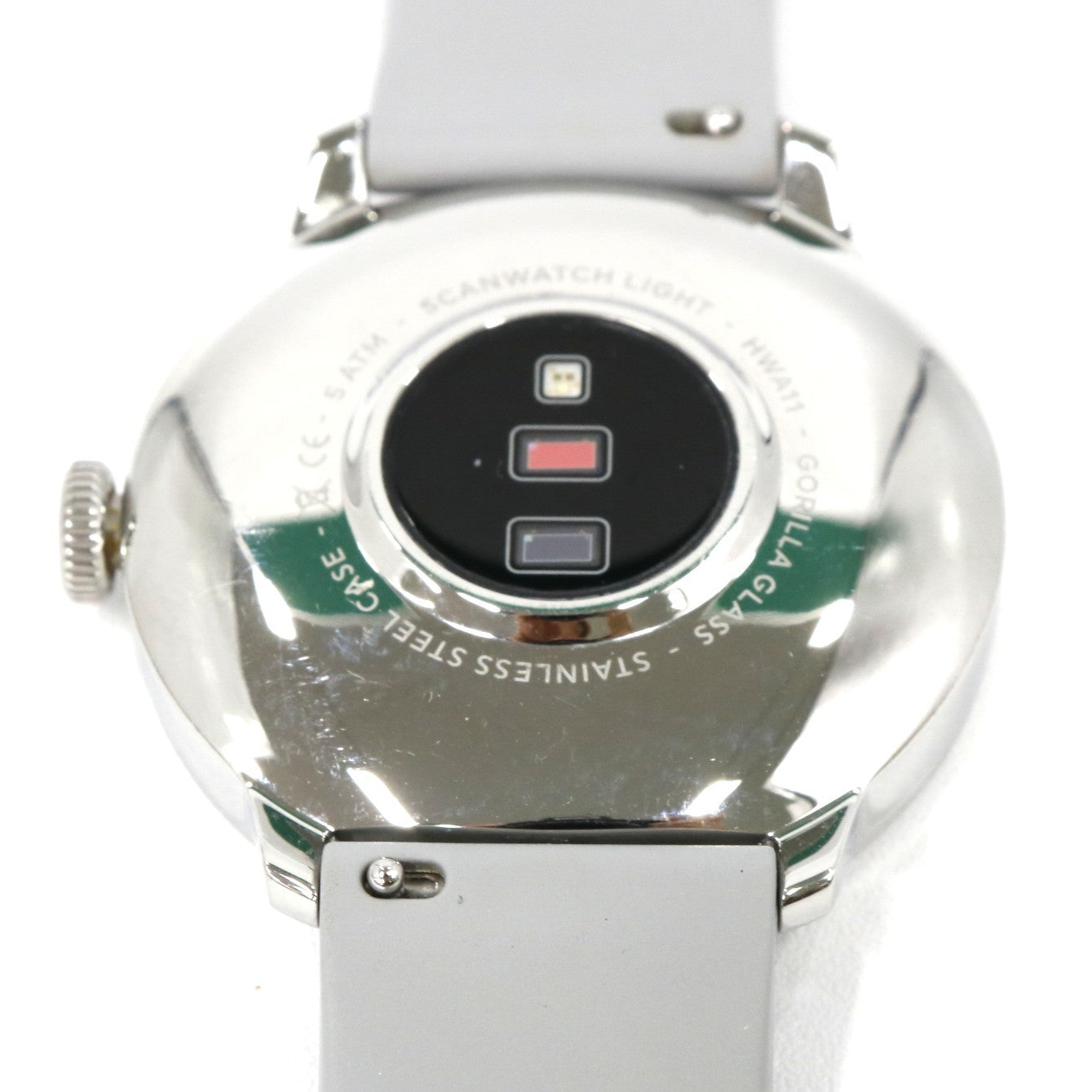 [中古(A)] Withings ScanWatch Light スマートウォッチ hwa11-model-w パールホワイト[非常に良い]