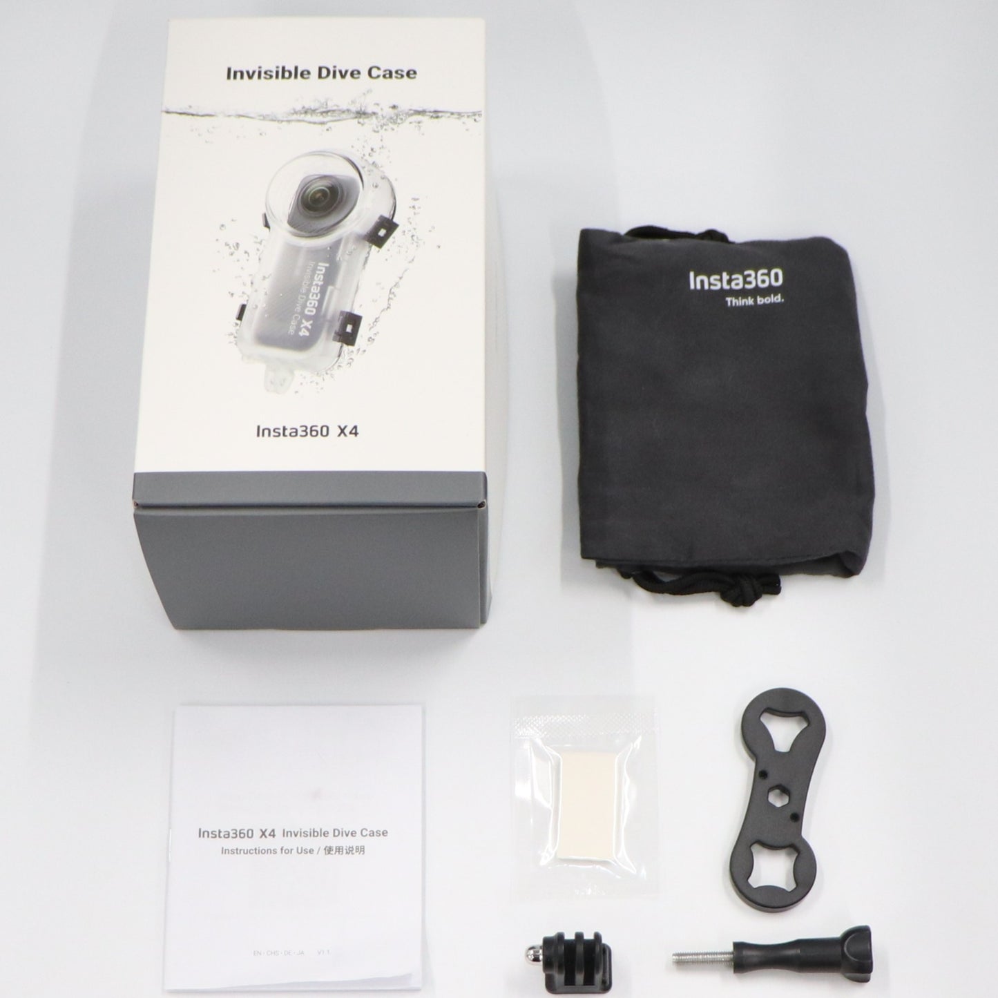 [ジャンク] Insta360 X4 360度カメラ専用 見えない潜水ケース [難あり(D)]