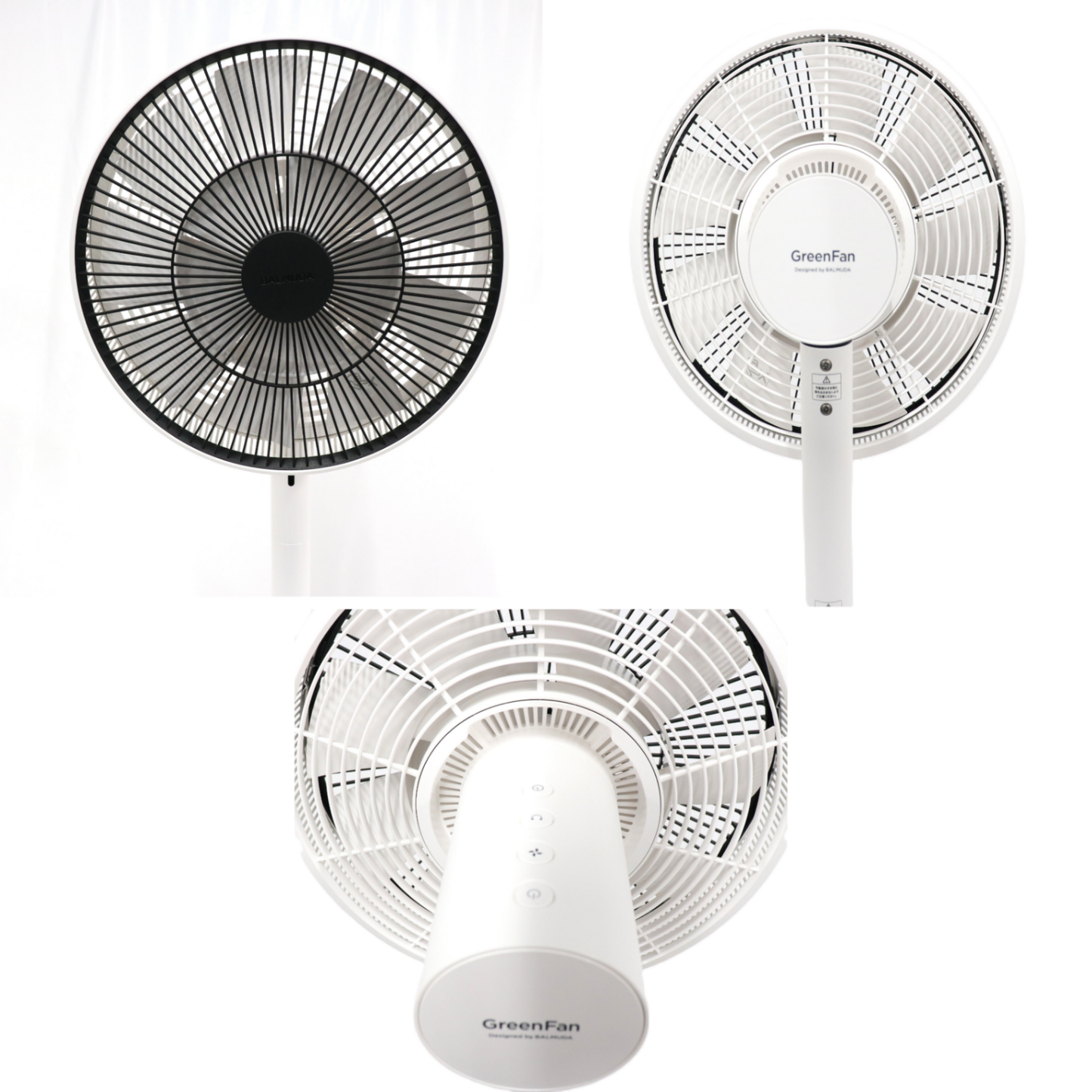 バルミューダ The GreenFan EGF-1700-WK DCモーター搭載 扇風機[ホワイトxブラック]　egf-1700-wk  ホワイトxブラック 整備済みアウトレット品 [良い(B)]