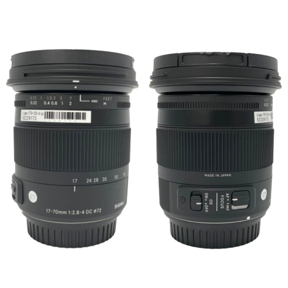 [中古(A)] シグマ 17-70mm F2.8-4 DC MACRO OS HSM 標準ズームレンズ (CANON EFマウント) [非常に良い]