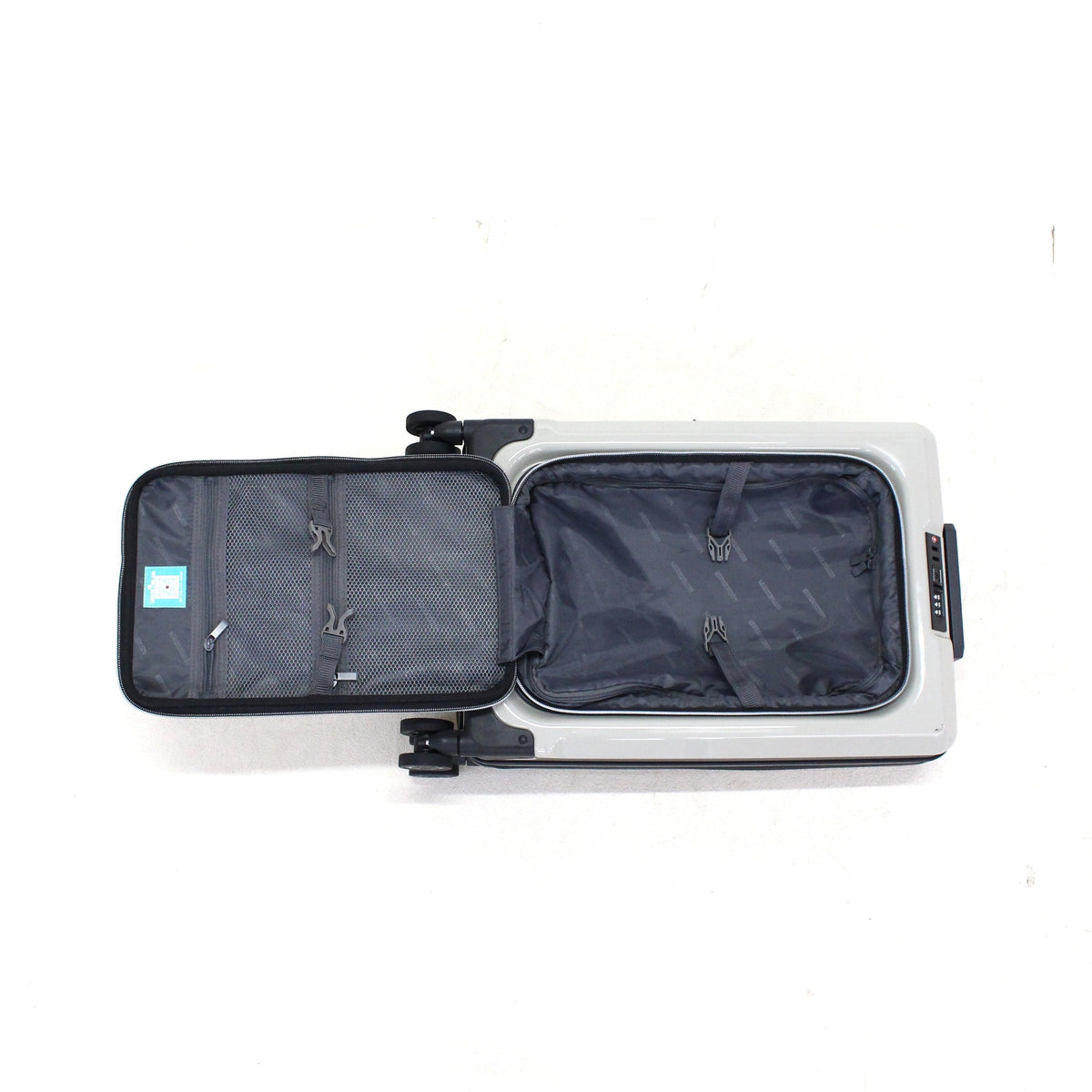[1-3泊向けサイズ]LEGEND WALKER 6031 フィット 15L/拡張時35L ハードスーツケース 6031-47-be  グレイッシュベージュ 整備済みアウトレット品 [中古(C)]