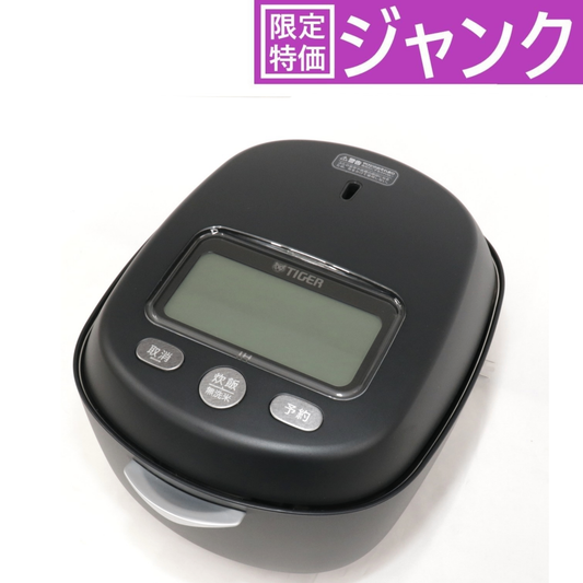 [ジャンク] タイガー魔法瓶 炊飯器 3.5合 土鍋圧力IH式 炊きたて JRX-T060 ブラック jrx-t060 [難あり(D)]