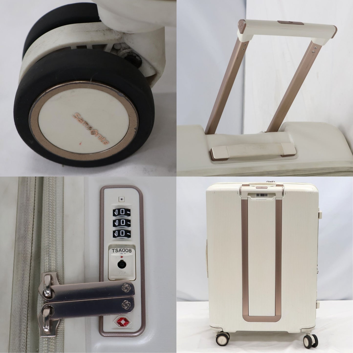 [中古(C)] [5-8泊向けサイズ]サムソナイト ミンター スピナー69 エキスパンダブル 75L/拡張時92L ハードスーツケース samsonite-minter69-iv アイボリー [可]