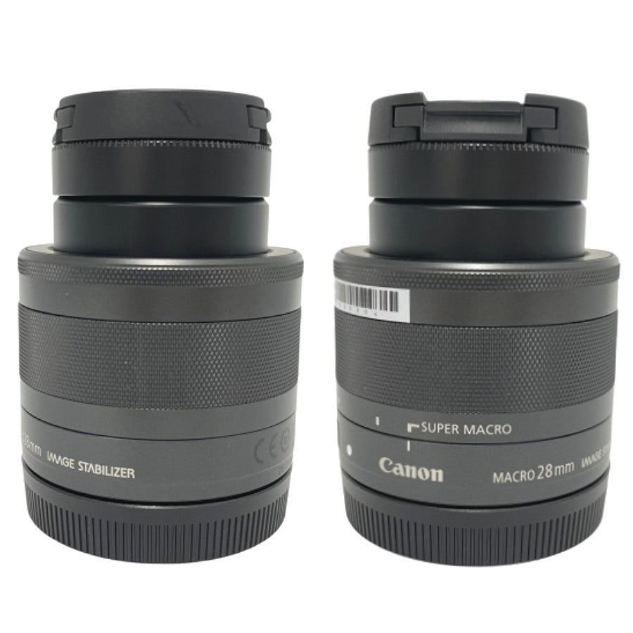 [中古(B)] CANON EF-M 28mm F3.5 IS STM マクロレンズ ef-m2835misstm-bk ブラック [良い]