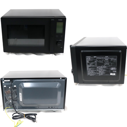 [18L]ツインバード センサー付フラット電子レンジ DR-F282 ブラック dr-f282  ブラック 整備済みアウトレット品 [良い(B)]