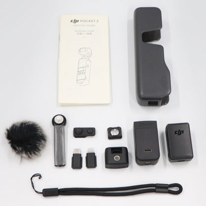 [中古(C)]  DJI Pocket 2 Creator Combo (ポケット2クリエーターコンボ) 3軸スタビライザー搭載 ハンドヘルドカメラ ビデオカメラ osmopocket-2-combo　[可]