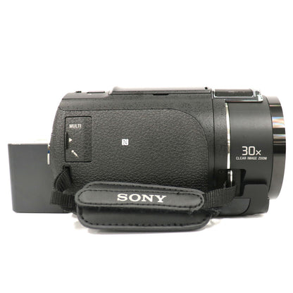 ソニー 4Kビデオカメラ FDR-AX45A fdr-ax45a-b  ブラック 整備済みアウトレット品 [中古(C)]