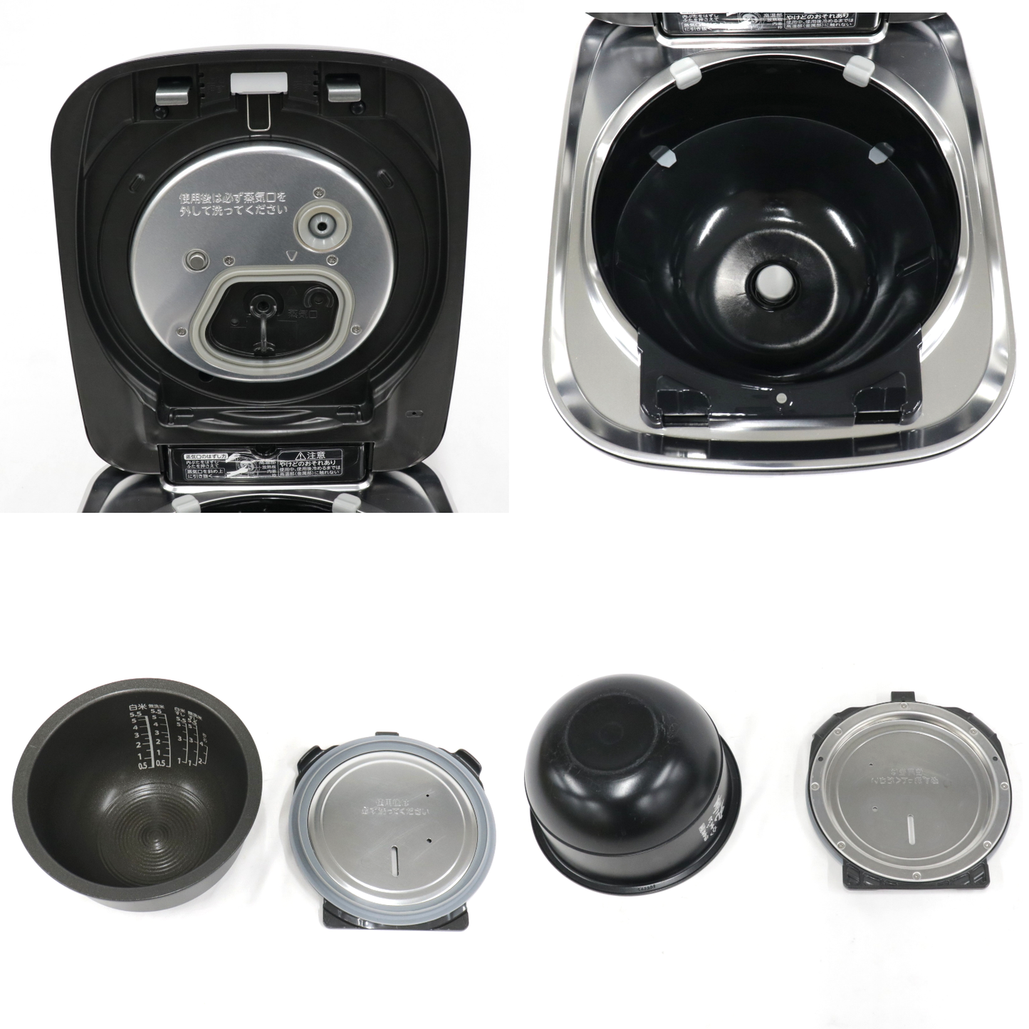 [中古(B)] [5.5合炊き] 東芝 炎匠炊き RC-10ZWW 真空圧力IH 炊飯器 rc-10zww-gb グランブラック [良い]