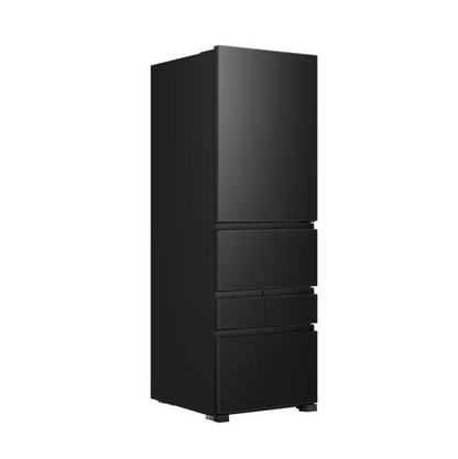 【特殊配送】[450L][ファミリー向け][右開き]Hisense (ハイセンス) HR-DCH450K 冷凍冷蔵庫　hr-dch-450k-b  ブラッシュドメタルブラック 整備済みアウトレット品 [中古(B)]