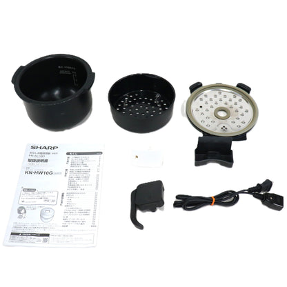 シャープ ヘルシオ ホットクック KN-HW10G 1〜2人用 1.0L容量　kn-hw10g-w  ホワイト 整備済みアウトレット品 [中古(C)]