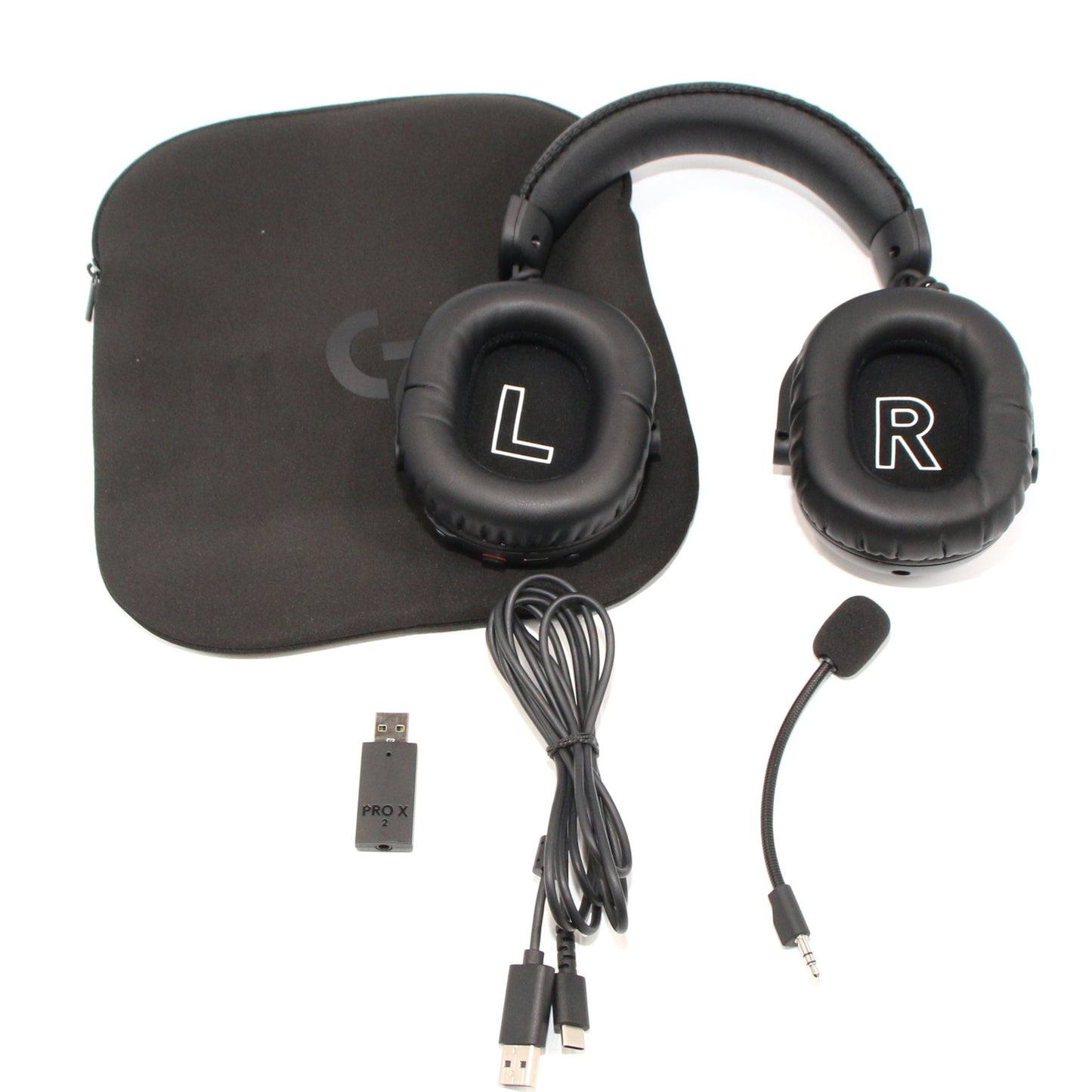 [中古(C)] ロジクール LIGHTSPEEDワイヤレスゲーミングヘッドセット PRO X 2 LIGHTSPEED G-PHS-005WL g-phs-005wlbk ブラックg-phs-005wlbk　[可]