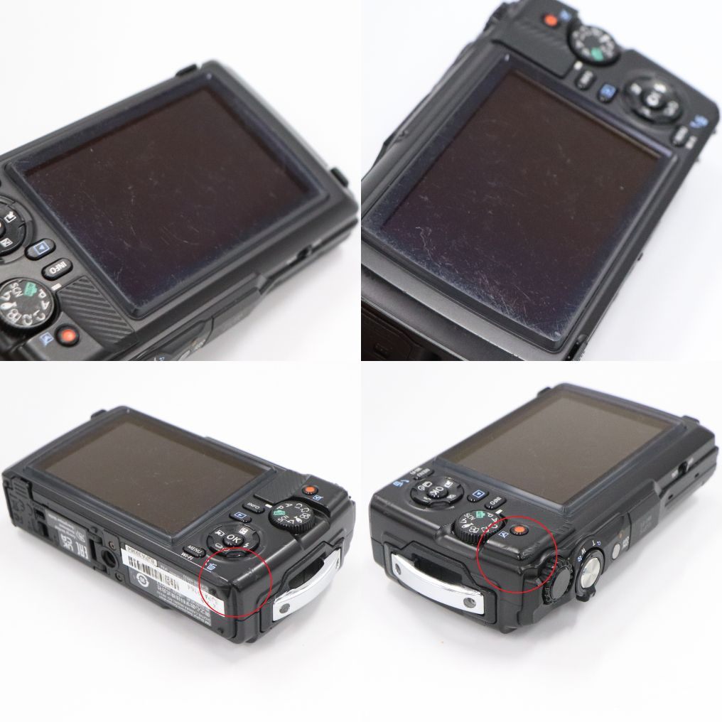 OM SYSTEM 防水カメラ Tough TG-7 コンパクトデジタルカメラ　tg-7-b  ブラック 整備済みアウトレット品 [中古(C)]