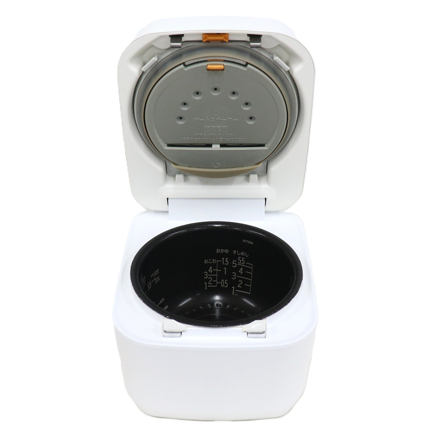 [5.5合炊き] 日立 ふっくら御膳 RZ-V100GM 圧力＆スチームIHジャー炊飯器 沸騰鉄釜 rz-v100gm-w  フロストホワイト 整備済みアウトレット品 [中古(C)]