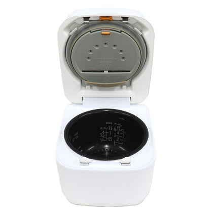 [5.5合炊き] 日立 ふっくら御膳 RZ-V100GM 圧力＆スチームIHジャー炊飯器 沸騰鉄釜 rz-v100gm-w  フロストホワイト 整備済みアウトレット品 [中古(C)]
