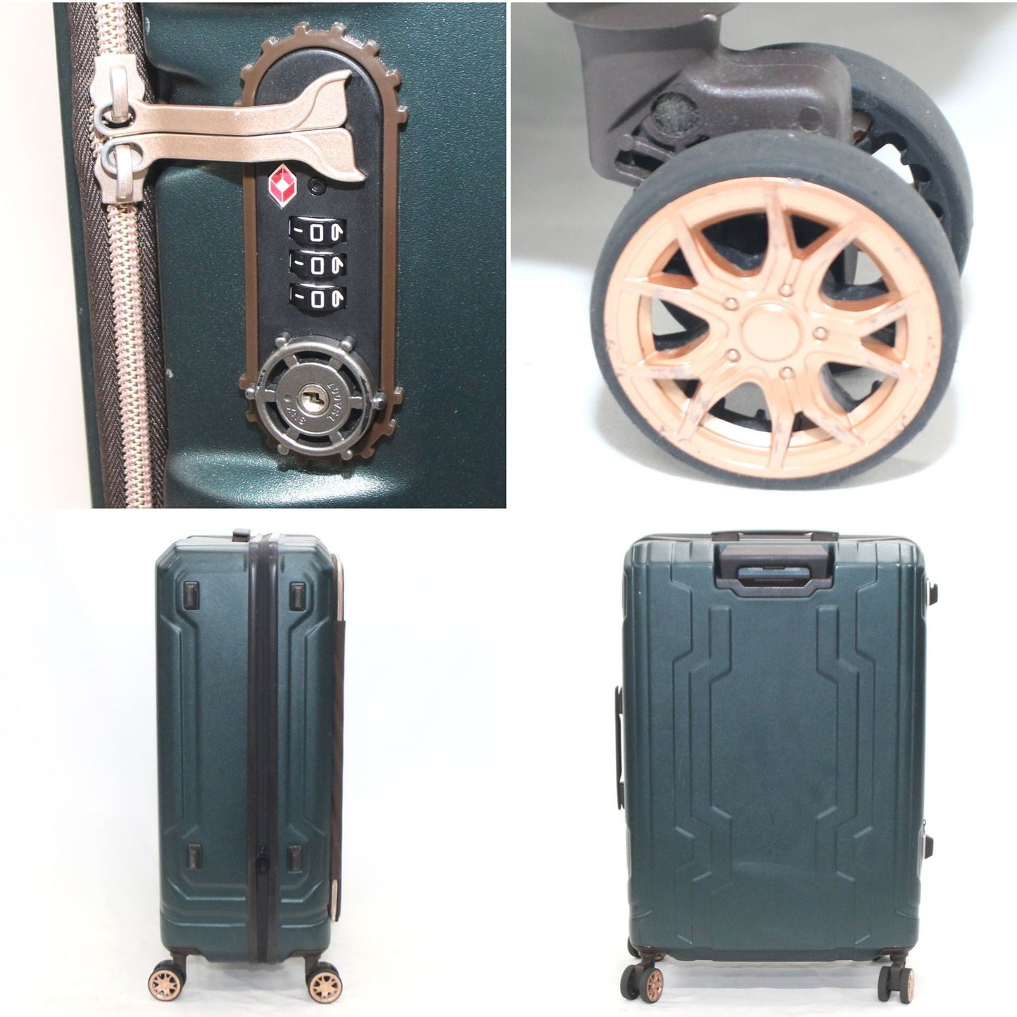 [中古(C)] [5-8泊向けサイズ]LEGEND WALKER 5205 ブルーホエール 78L/拡張時98L ハードスーツケース　5205-66-gr グリーン5205-66-gr　[可]
