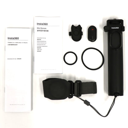 Insta360 折りたたみ式内蔵三脚付き自撮り棒リモコンキット（1/4インチマウント） cinseave   整備済みアウトレット品 [中古(A)]