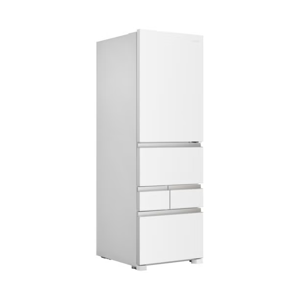 【特殊配送】[450L][ファミリー向け][右開き]Hisense (ハイセンス) HR-DC450K 冷凍冷蔵庫　hr-dc-450k-w  シルクホワイト 整備済みアウトレット品 [中古(B)]