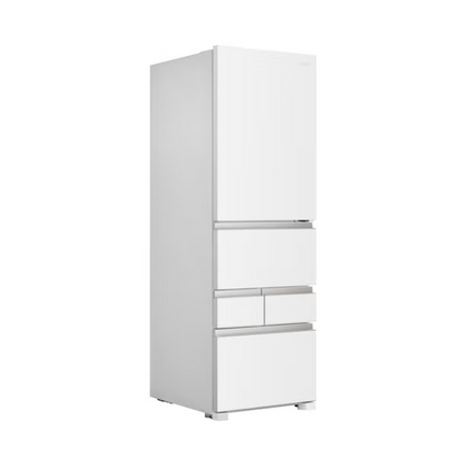 【特殊配送】[450L][ファミリー向け][右開き]Hisense (ハイセンス) HR-DC450K 冷凍冷蔵庫　hr-dc-450k-w  シルクホワイト 整備済みアウトレット品 [中古(B)]