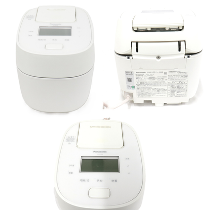 [中古(C)] [5.5合炊き] パナソニック 可変圧力IHジャー炊飯器 SR-M10B sr-m10b-w ホワイト [可]