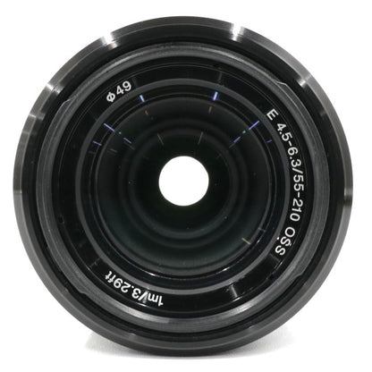 [ジャンク] ソニー E 55-210mm F4.5-6.3 OSS SEL55210 望遠ズームレンズ sel55210-b ブラック[難あり(D)]