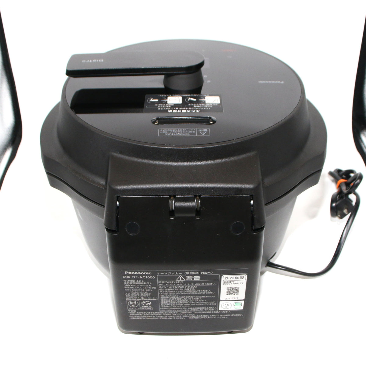 パナソニック 自動調理鍋 オートクッカー ビストロ NF-AC1000　nf-ac1000-k  ブラック 整備済みアウトレット品 [中古(C)]