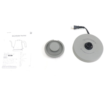 バルミューダ(BALMUDA) The Pot KPT01JP 電気ケトル 0.6L kpt01jp-sv  シルバー 整備済みアウトレット品 [良い(B)]