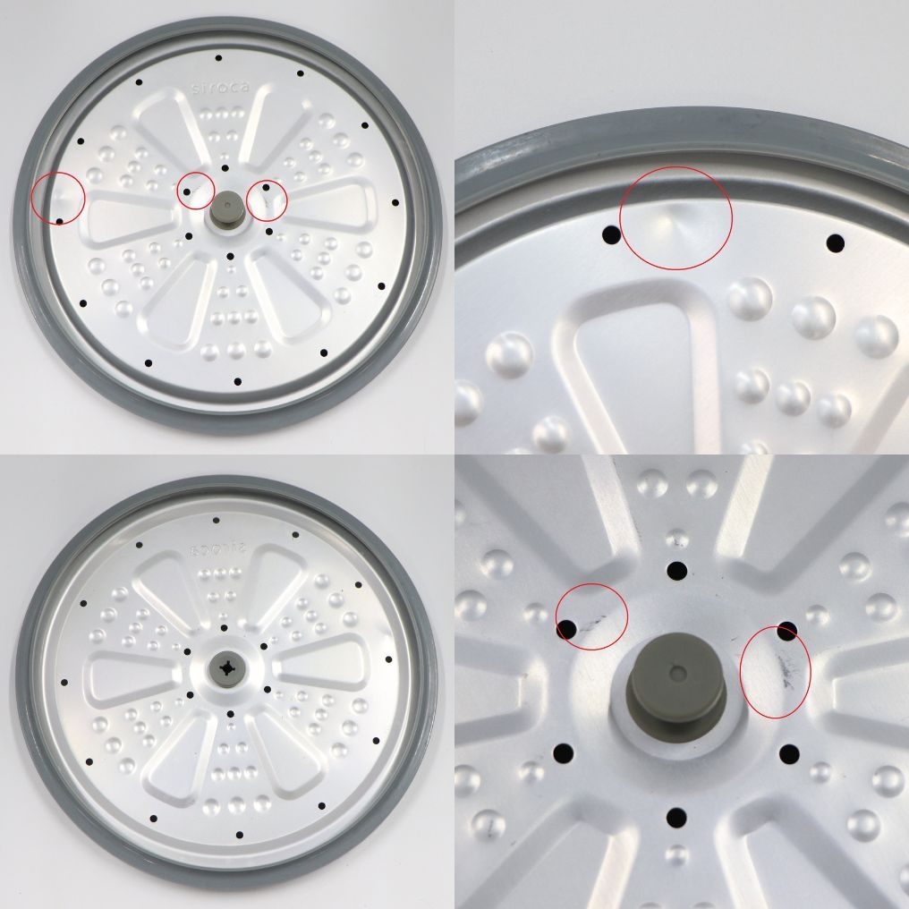 [ジャンク] siroca 自動減圧機能付き電気圧力鍋 おうちシェフPRO L SP-5D151ホワイト　sp-5d151-w[難あり(D)]