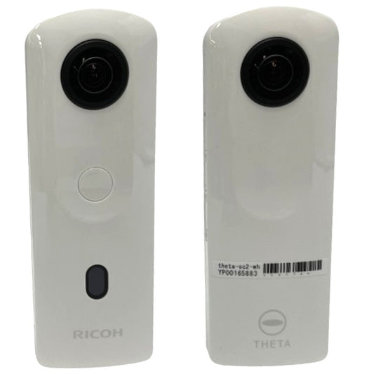 [B] RICOH THETA SC2 WHITE ホワイト 360度全天球カメラ [中古][良い(B)]