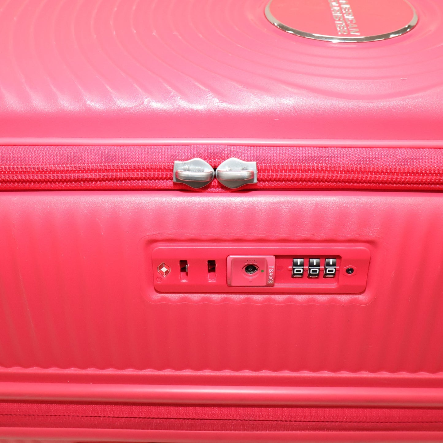 [8-10泊向けサイズ]AMERICAN TOURISTER CURIO スピナー75 エキスパンダブル 98L/拡張時114L ハードスーツケース americantourister-curio75-2-rb  ラズベリー 整備済みアウトレット品 [中古(C)]