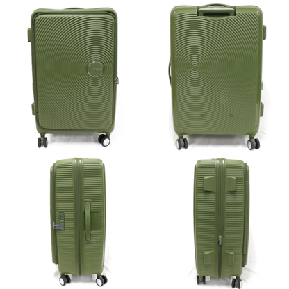[8-10泊向けサイズ]AMERICAN TOURISTER CURIO スピナー75 エキスパンダブル 98L/拡張時114L ハードスーツケース americantourister-curio75-kh  カーキ 整備済みアウトレット品 [中古(C)]