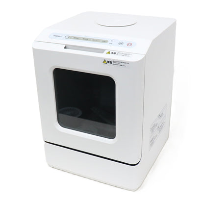 [～食器12点]サンコー ラクア 食器洗い乾燥機 mini Plus 工事不要 タンク式　tk-miniplus-w  ホワイト 整備済みアウトレット品 [良い(B)]